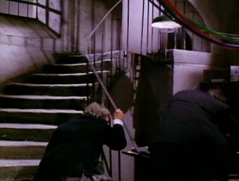 Believe it or not, that's actually a stuntman with a hairpiece. No, really