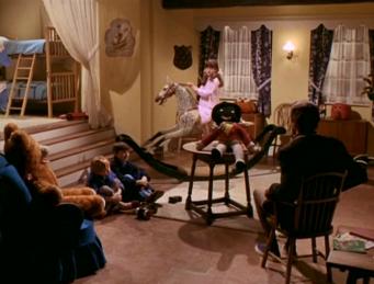 The Village nursery, complete with Golliwog doll