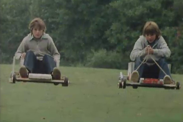 So according to the novelisation, this episode is full of bitter rivalry as Graham is nearly beaten by William in a test go-kart race, and so has Lux as his co-rider in a go-kart competition. William, aggrieved, agrees to team up with Nildred, while the others warn him he'll be ostracised for life if he does. It's reasonable to assume that this is very similar to the events on screen. What do you think of this 'doing an article without all the episodes' btw? I guess you could say the first series of Play For Today was similar, but it's not quite the same thing... did it work okay for you?