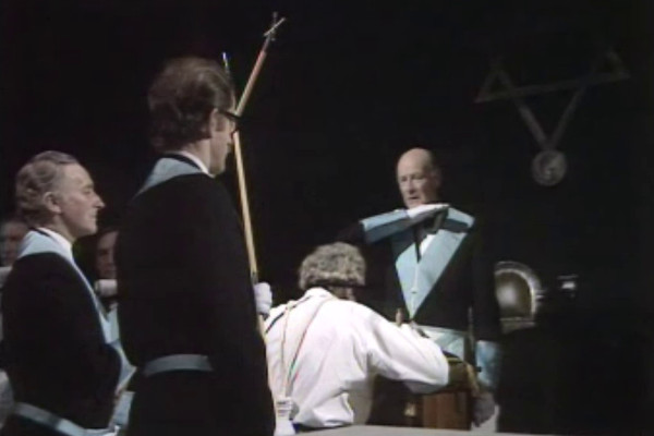 'All hail the Great Architect!' Call me stupid, but I hadn't realised that Doctor Who's Paradise Towers was partly spoofing the Masonic lodges